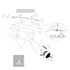 Steinhauer Preto plafonnier spot de plafond carré à 2 spots orientables GU10
