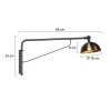 Steinhauer Pintino applique murale classique à bras pivotant, interrupteur, GU10