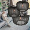 Steinhauer Sable suspension design E27 L 60 cm, moderne, pour salon et salle à manger