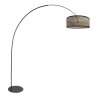 Steinhauer Curve lampadaire arc sur pied, abat-jour ajouré, liseuse de salon