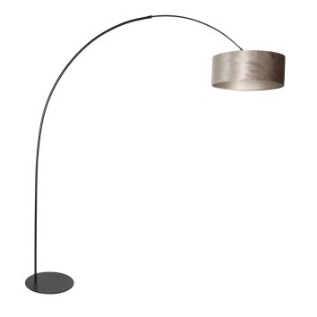 Steinhauer Curve lampadaire arc sur pied moderne pour salon, abat-jour cylindrique