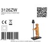 Steinhauer Animaux lampe singe à poser moderne pour salon, chambre et salle à manger
