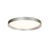 Steinhauer Plafonnier LED Flady rond et plat, dimmable, 2700 Kelvin blanc chaud en argenté
