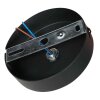 Steinhauer Bloeba plafonnier rond tressé graphique Ø 40 cm, E27, pour salon