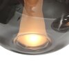 Steinhauer Suspension LED Glimsy, 5 verres fumés, longueur 115 cm, 2700 Kelvin blanc chaud