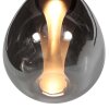 Steinhauer Suspension LED Glimsy, 5 verres fumés, longueur 115 cm, 2700 Kelvin blanc chaud