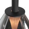 Steinhauer Suspension LED Glimsy, 5 verres fumés, longueur 115 cm, 2700 Kelvin blanc chaud
