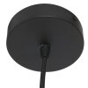 Steinhauer Suspension Sparkled Light, cage ronde en bois brun, réglable, longueur 50 cm