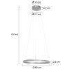 Steinhauer Ringlux suspension LED anneau, luminaire suspendu 21 W 2700 K 4200 lm 60 cm