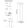 Steinhauer Soleil suspension LED ronde 2700 K 4000 lm 30 W à 2 points lumineux