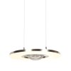 Steinhauer Suspension à anneaux superposés Soleil, LED 2700 Kelvin blanc chaud