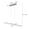 Steinhauer Bande suspension linéaire fine îlot cuisine LED moderne 3 flammes