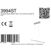 Steinhauer Bande suspension linéaire fine îlot cuisine LED moderne 3 flammes