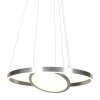 Steinhauer Suspension LED Ringlux, 3 anneaux, hauteur réglable, îlot, 2700 Kelvin blanc chaud