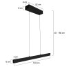 Steinhauer Fluxy suspension linéaire LED 6 flammes réglable moderne pour salle à manger