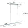 Steinhauer Fluxy suspension LED linéaire moderne 9 points lumineux 2700 K 4000 lm 26 W