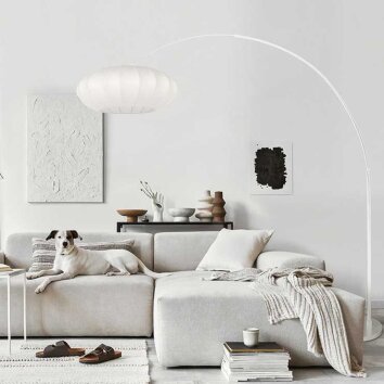 Steinhauer Sparkled Light lampadaire arc moderne pour salon, hauteur 240 cm