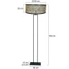 Steinhauer Stang lampadaire sur pied classique réglable avec interrupteur