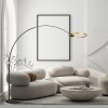 Steinhauer Ringlux lampadaire sur pied arc LED à 2 lumières moderne pour salon