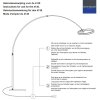 Steinhauer Ringlux lampadaire arc sur pied salon LED réglable 2 points lumineux 240 cm