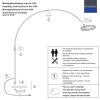 Steinhauer Ringlux lampadaire arche LED moderne 4000 lm 2200-2600-3000 K
