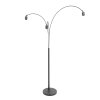 Steinhauer Sparkled Light lampadaire arqué sur pied 3 lumières moderne avec interrupteur
