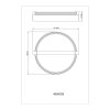 Globo Fletcher plafonnier LED ovale moderne pour salon 1546 lm 3000 K 15 W