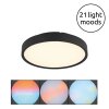 Globo Jess plafonnier LED rond moderne Ø 39 cm avec télécommande