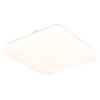 Globo Donte plafonnier LED carré moderne, luminaire de plafond au design épuré