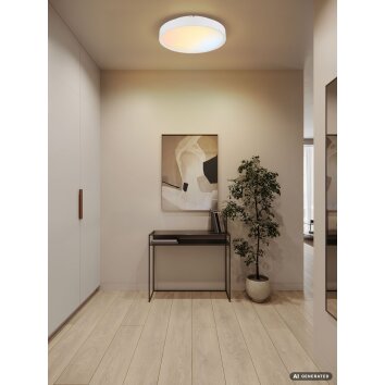 Globo Jess plafonnier LED rond moderne à télécommande 39 cm, 4600 lm, 1800-12000 K, 50 W