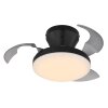 Globo Zavala plafonnier LED design hélice, luminaire de plafond moderne
