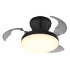 Globo Zavala plafonnier LED design hélice, luminaire de plafond moderne