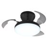 Globo Zavala plafonnier LED design hélice, luminaire de plafond moderne