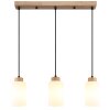 Globo Rowena suspension 3 lumières E27 longueur 60 cm pour salle à manger