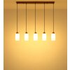 Globo Rowena suspension luminaire 5 flammes E27 100 cm pour salle à manger moderne-rétro