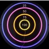 Globo Darteri applique murale LED néon circulaire cible de fléchettes moderne