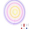 Globo Darteri applique murale LED néon circulaire cible de fléchettes moderne