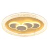 Globo Loraine plafonnier LED moderne rond à anneaux 49,5 cm 3000 K 4390 lm 40 W