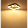 Globo Loraine plafonnier LED carré moderne à cadre lumineux 40 Watt 4300 Lumen 3000 Kelvin