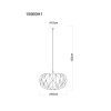 Globo Juana suspension luminaire design floral moderne-rétro ronde Ø35 cm E27