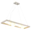 NOWA Nanda suspension luminaire carrée 4 flammes G9 84 cm, design moderne
