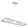 NOWA Nanda suspension luminaire carrée 4 flammes G9 84 cm, design moderne