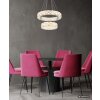 Globo Lidia lustre LED design moderne à deux anneaux pour salon et salle à manger
