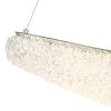 Globo Kristalla suspension pour table à manger LED allongée 105 cm 4520 lm 40 W