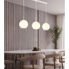 Globo Andre suspension triple à 3 globes, luminaire suspendu moderne-rétro