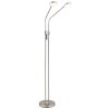 Globo Silvio lampadaire LED de salon à 2 spots, liseuse sur pied moderne