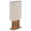 Globo Jannie lampe de table rétro design à abat-jour plissé, douille E27, 40 W