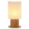 Globo Jannie lampe de table rétro design à abat-jour plissé, douille E27, 40 W