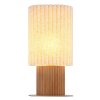 Globo Jannie lampe de table rétro design à abat-jour plissé, douille E27, 40 W