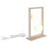 NOWA Nanda lampe à poser rectangulaire, lampe de table décorative 2 flammes G9 moderne